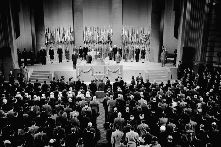 联合国成立大会，旧金山，1945年“class=